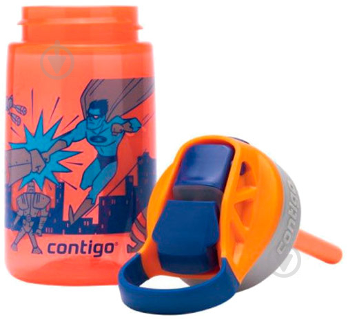 Бутылка для воды детская 0.42 л 2116115 Gizmo Flip Orange Contigo - фото 5