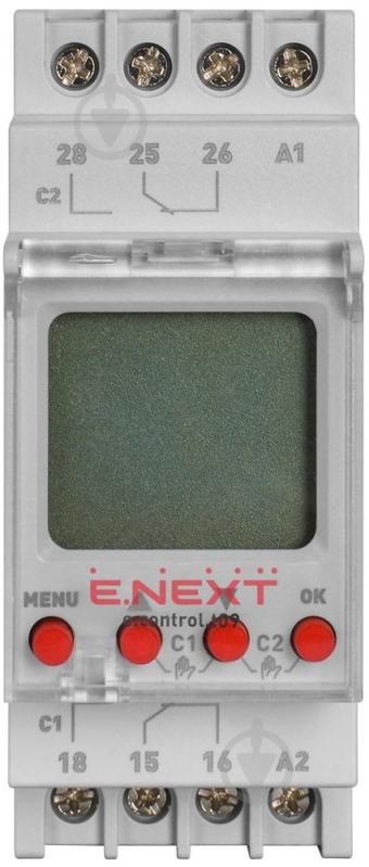 Багатофункціональне реле часу E.NEXT e.control.t09 - фото 2