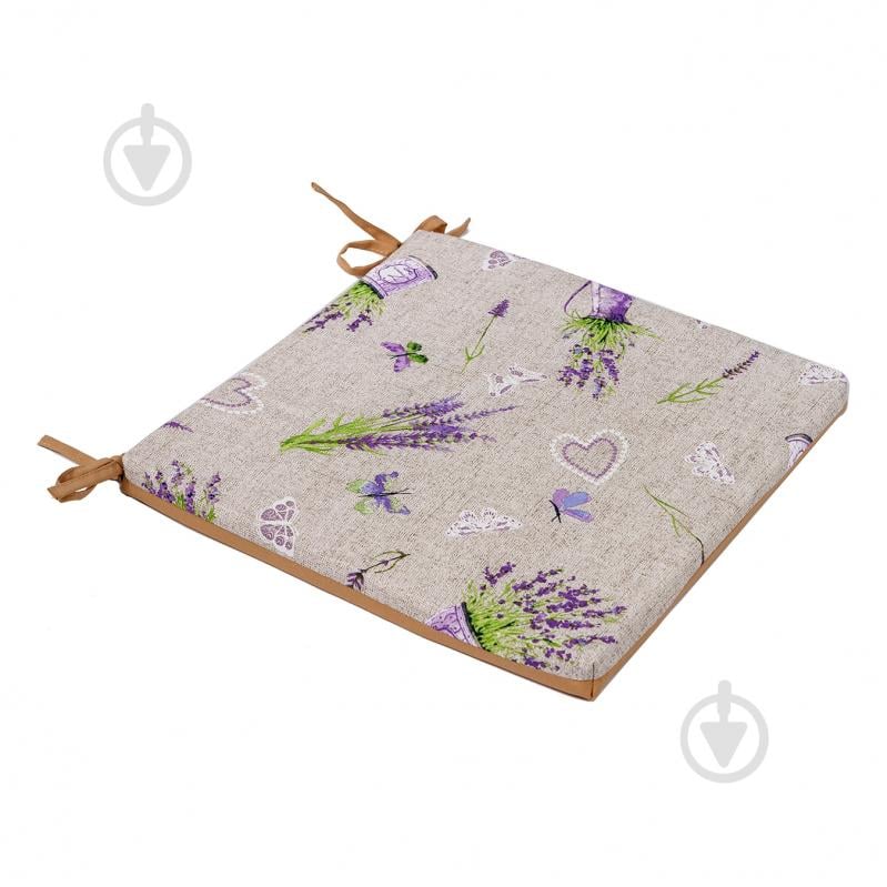 Подушка на стул 40х40x3 см лонета Lavanda Lila - фото 1