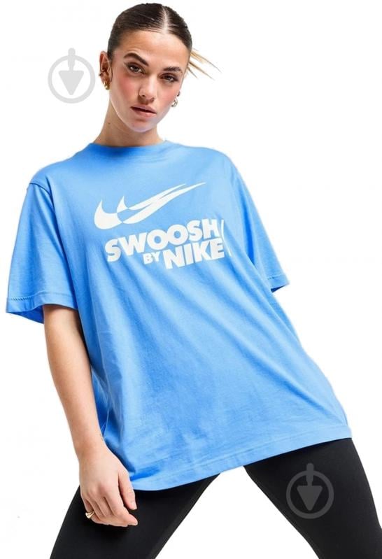 Футболка Nike W NSW TEE BF GLS FZ4634-412 р.XL голубой - фото 1