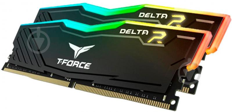 Оперативная память Team DDR4 SDRAM 16 GB (2x8GB) 3200 MHz (TF3D416G3200HC16CDC01) T-Force Delta Black RGB - фото 2