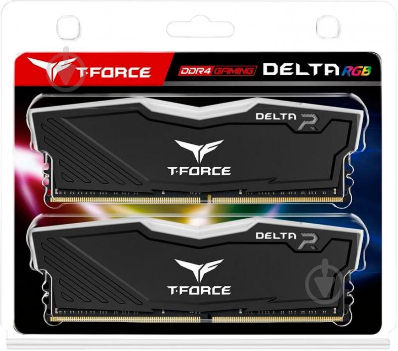 Оперативная память Team DDR4 SDRAM 16 GB (2x8GB) 3200 MHz (TF3D416G3200HC16CDC01) T-Force Delta Black RGB - фото 4