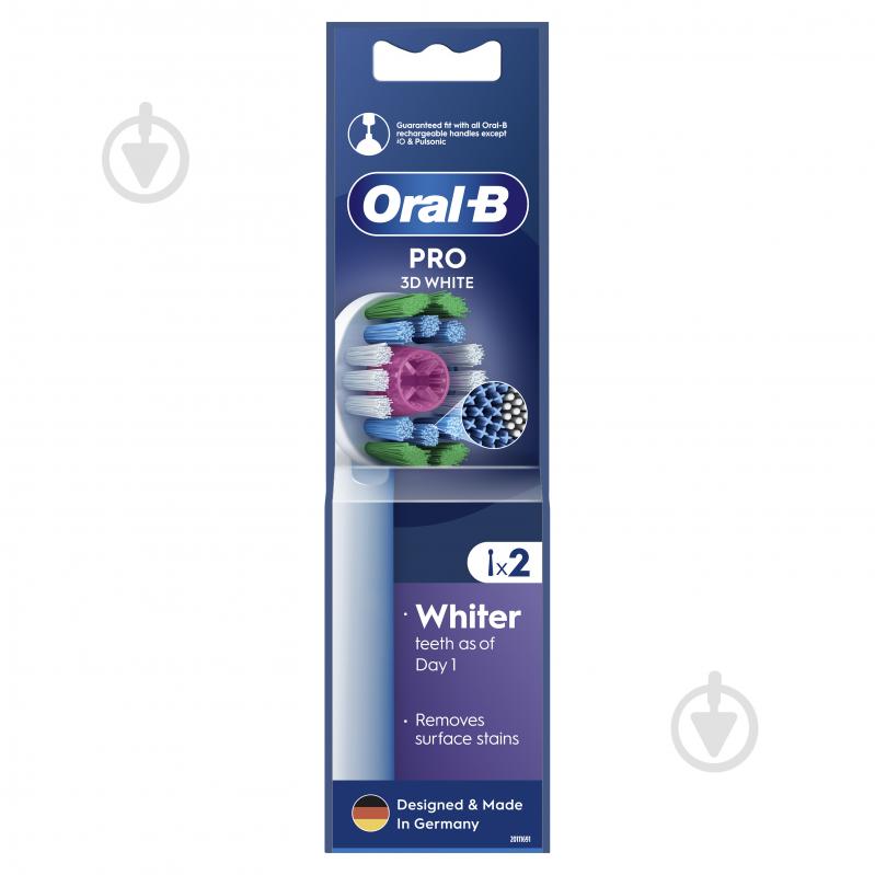 Насадки для електричної зубної щітки Oral-B Pro 3D White 2 шт - фото 2