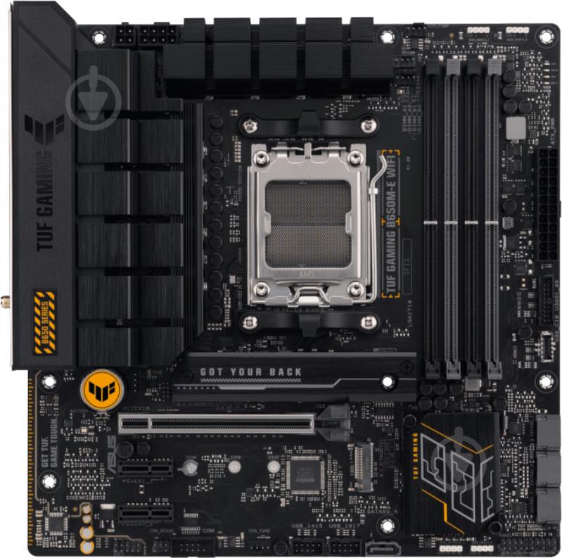 Материнская плата Asus TUF GAMING B650M-E WIFI (Socket AM5, AMD B650, micro ATX) - фото 1