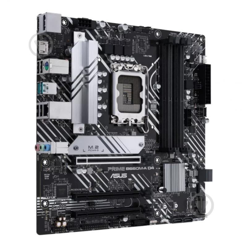 Материнская плата Asus PRIME B660M-A D4-CSM (Socket 1700, Intel B660, micro ATX) - фото 2