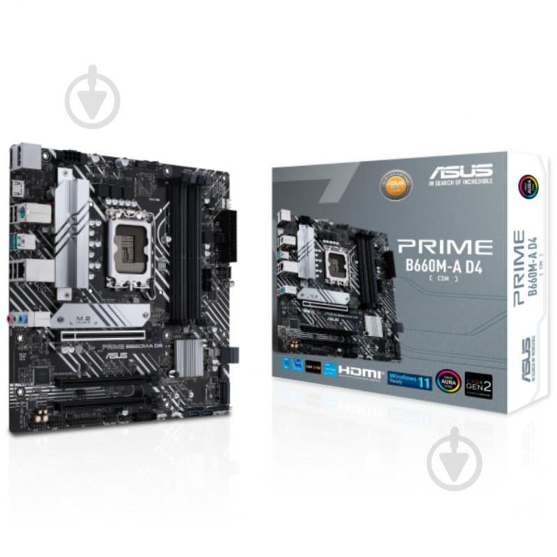 Материнская плата Asus PRIME B660M-A D4-CSM (Socket 1700, Intel B660, micro ATX) - фото 5