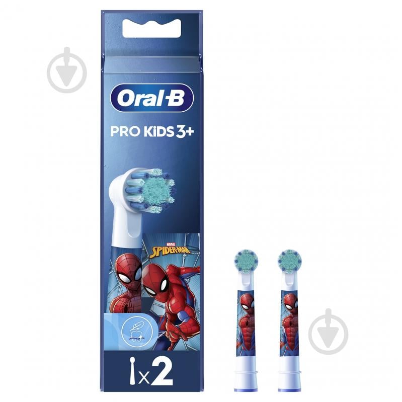 Насадки для електричної зубної щітки Oral-B Kids Людина-павук 2 шт - фото 1