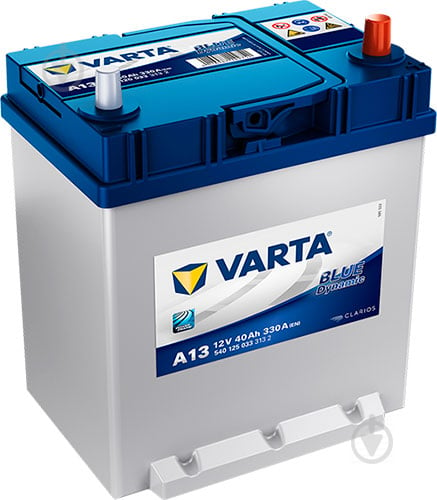 Аккумулятор автомобильный Varta Blue Dynamic A13 40Ah 330A 12V 540125033 «+» справа (540125033) - фото 1