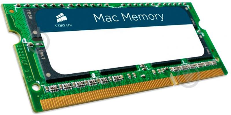 Оперативна пам'ять Corsair SODIMM DDR3L 8 GB (1x8GB) 1600 MHz (CMSO8GX3M1A1600C11) Mac Memory - фото 2