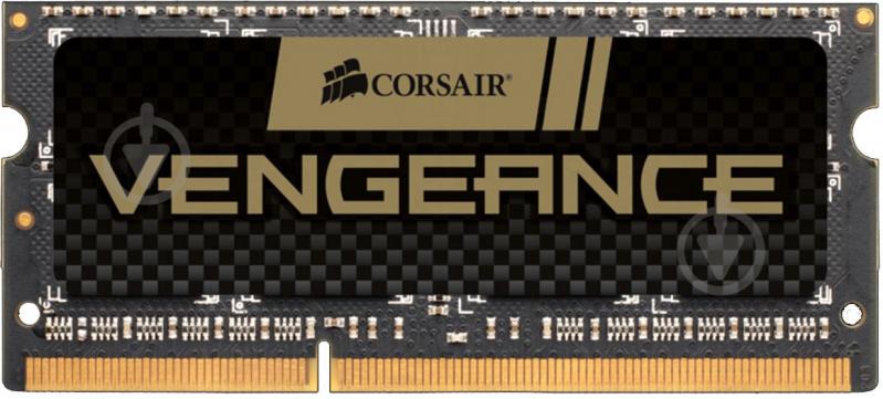 Оперативна пам'ять Corsair DDR4 SDRAM 8 GB (1x8GB) 1600 MHz (CMSX8GX3M1A1600C10) Vengeance Black - фото 1