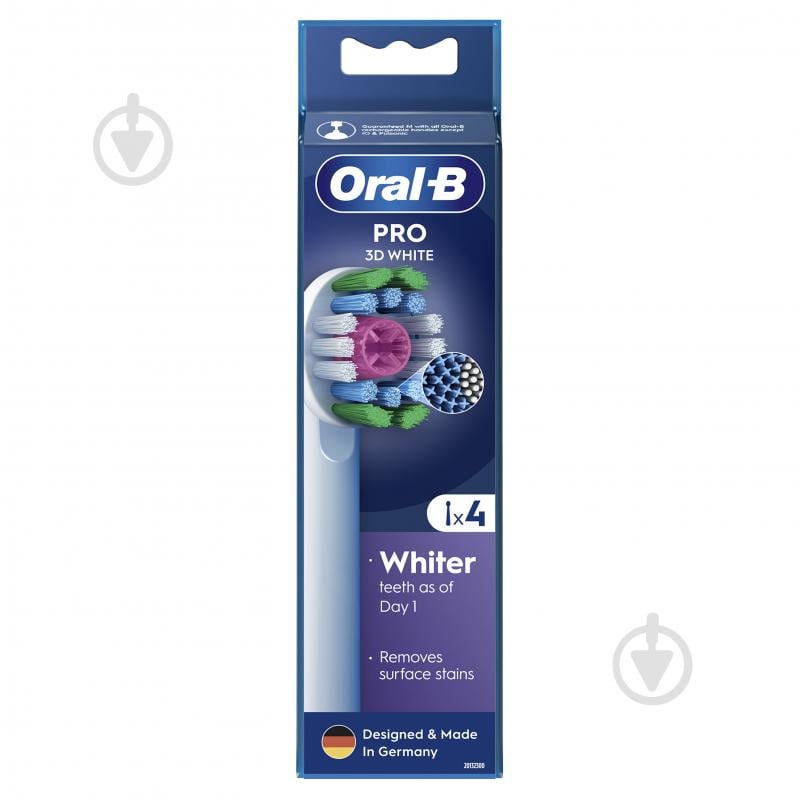 Насадки для електричної зубної щітки Oral-B Pro 3D White 4 шт - фото 2