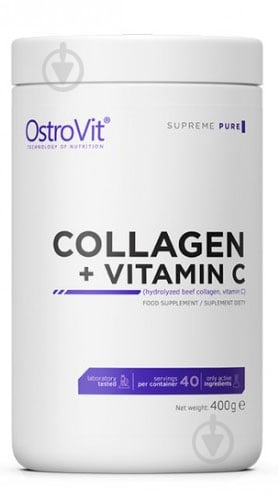 ᐉ Добавка витаминная Ostrovit Collagen + Vitamin C без вкуса 400 г ...