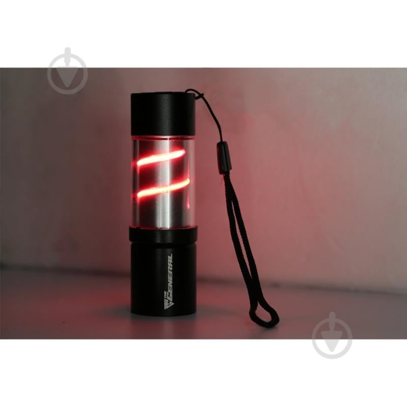 Ліхтарик TheGeneral Eridan 2 в 1 65 Lm чорний/червоний 100020122TG-02 - фото 5