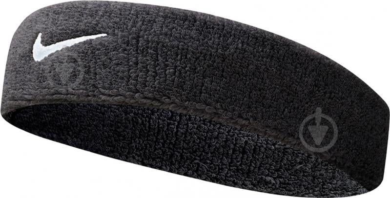 Пов'язка Nike SWOOSH HEADBAND N.NN.07.010.OS р.one size чорний - фото 1