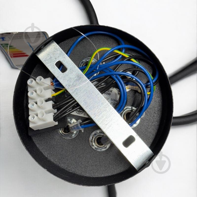 Люстра TK Lighting FADO 2584 6x15 Вт E27 чорний - фото 3