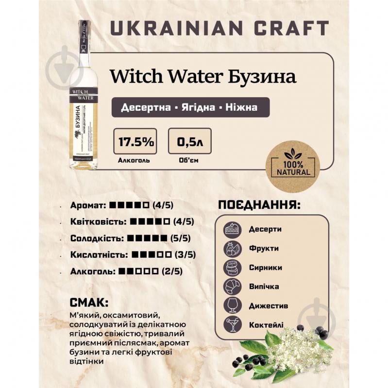 Напиток алкогольный Witch Water Бузина 0,5 л - фото 2 Напиток алкогольный Witch Water Бузина 0,5 л - фото 2