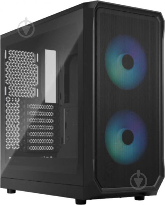 Корпус Fractal Design Focus 2 RGB TG ClearTint без БЖ Black (FD-C-FOC2A-03) - фото 1