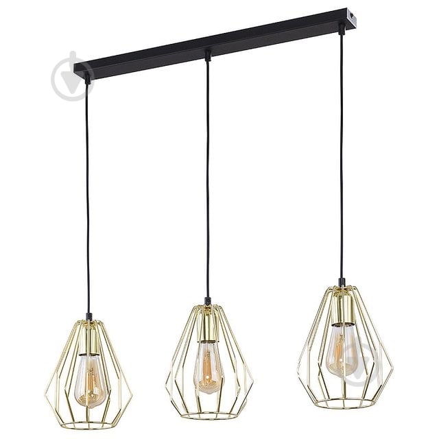 Подвес TK Lighting BRYLANT 2789 3x15 Вт /E27 черный/золото - фото 1 Подвес TK Lighting BRYLANT 2789 3x15 Вт /E27 черный/золото - фото 1
