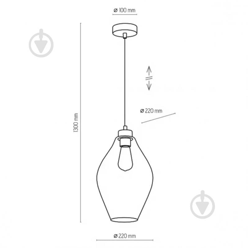 Подвес TK Lighting TULON 4192 1x15 Вт /E27 графит с черным - фото 3