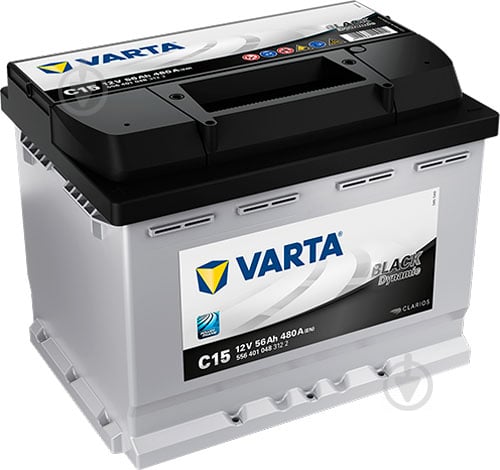 Аккумулятор автомобильный Varta Black Dynamic C15 56Ah 480A 12V 556401048 «+» слева (556401048) - фото 1