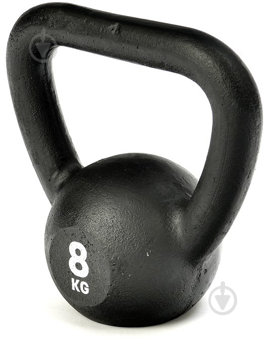 Гиря Reebok Kettlebell RSWT-12308 8 кг чорний - фото 1