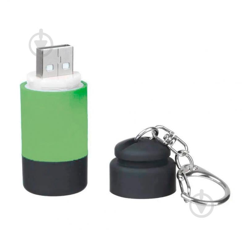 Брелок-ліхтарик TheGeneral Fornax чорний із зеленим 100020622TG-04 - фото 3