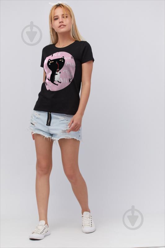 Футболка YAPPI Basic WB1028 р.S чорний - фото 2