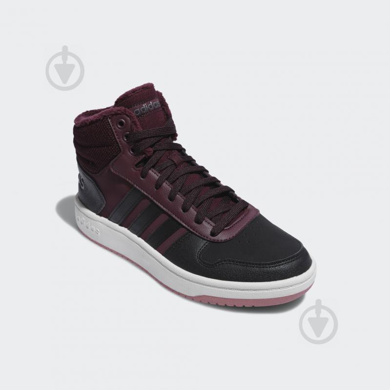 Ботинки Adidas HOOPS 2.0 MID EE7877 р.41 1/3 бордовый - фото 4