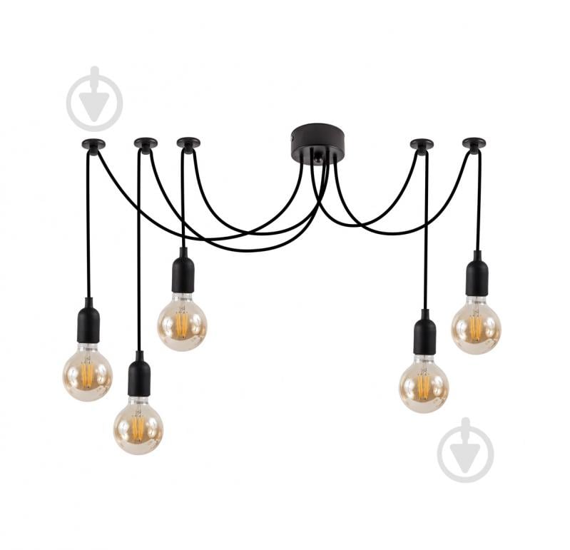 Люстра потолочная LIGHT SET TERNAVA EC 205 5xE27 черный - фото 1