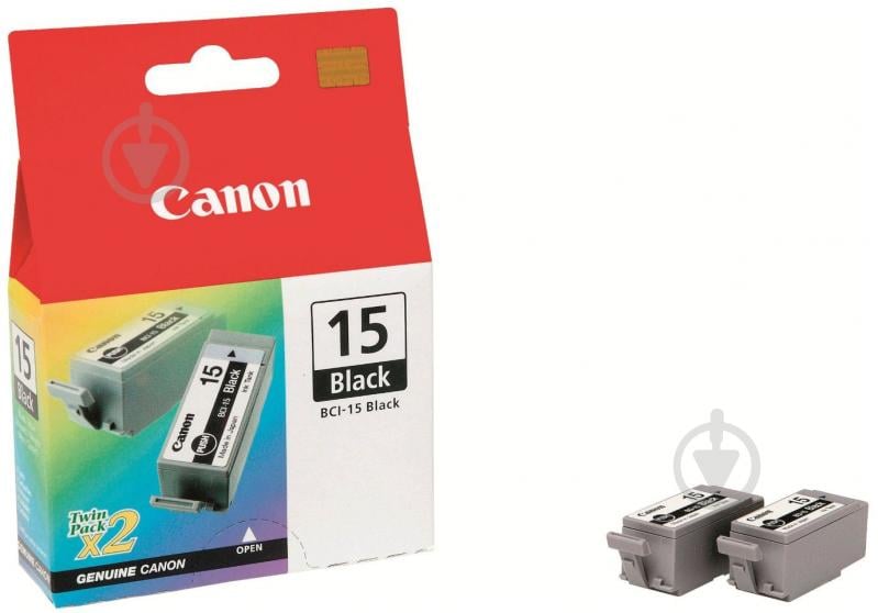 Набор картриджей Canon  BCI-15Bk 8190A002 черный 8190A002 - фото 1