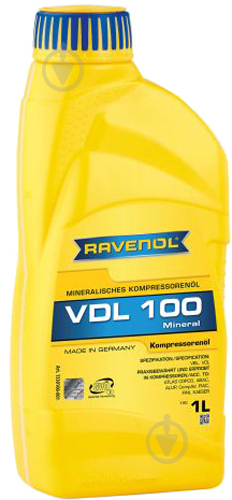 Смазка RAVENOL промышленное RAV KOMPRESSOR VDL 100 1L 1000 мл - фото 1