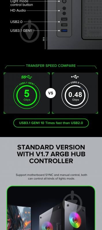 Корпус GameMax ini Tower M65 - фото 37