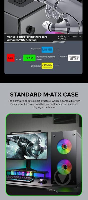 Корпус GameMax ini Tower M65 - фото 24