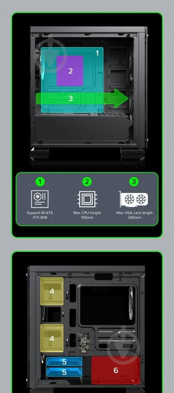 Корпус GameMax ini Tower M65 - фото 27