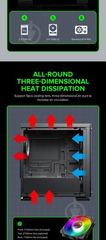 Корпус GameMax ini Tower M65 - фото 28