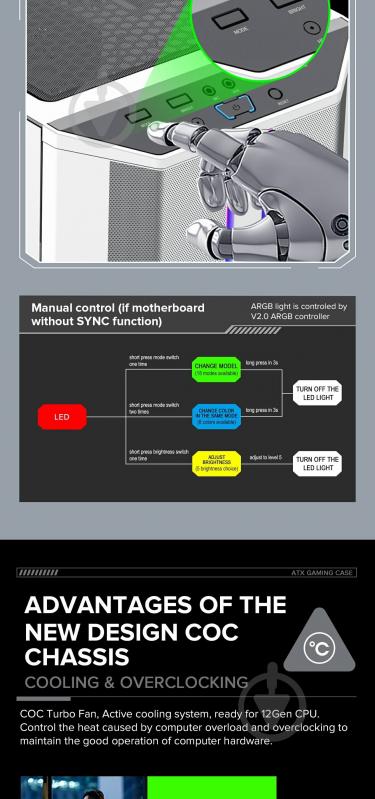 Корпус GameMax Precision White - фото 23