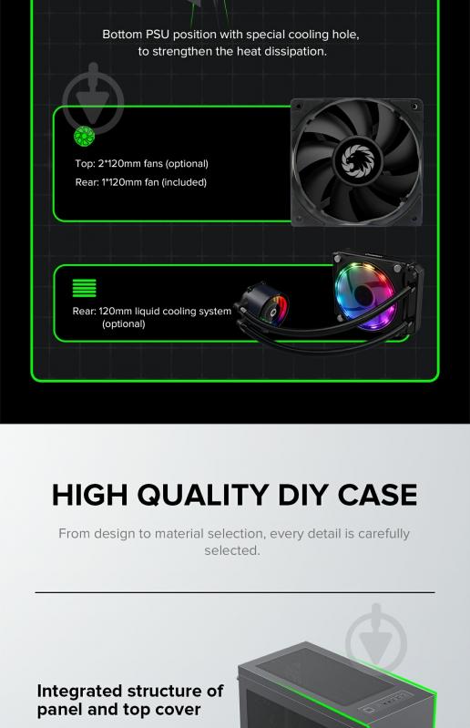 Корпус GameMax ini Tower M60 Black - фото 19