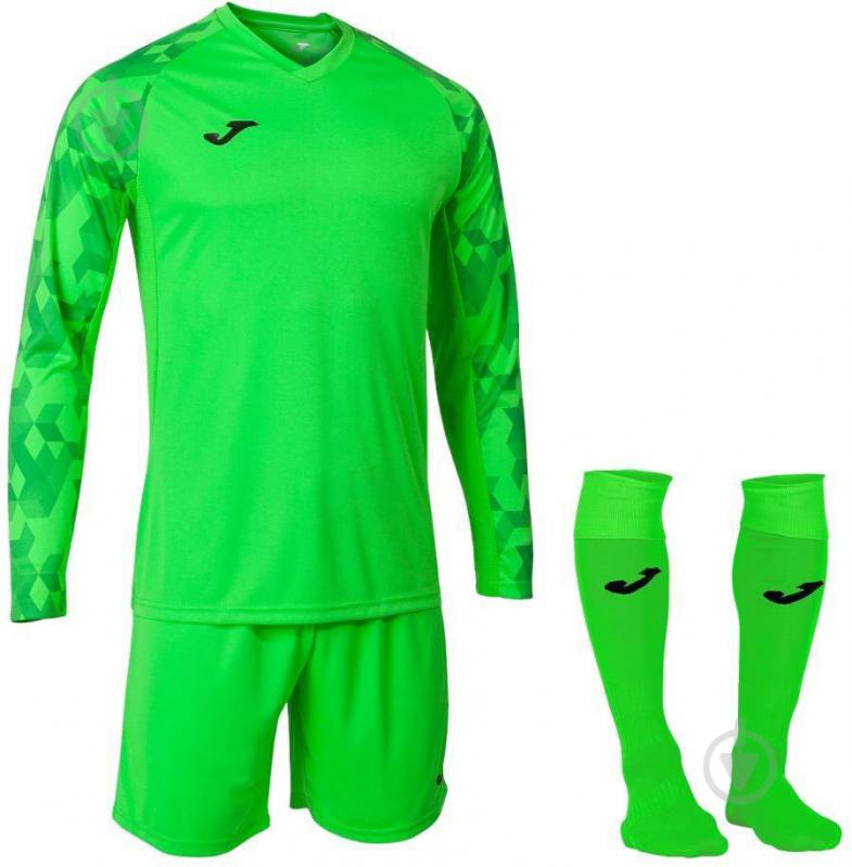 Комплект футбольной формы Joma 102789.020 р.2XL зеленый - фото 1