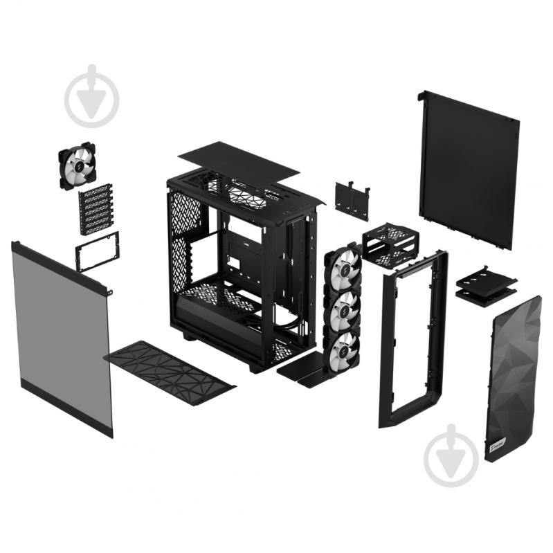 Корпус Fractal Design Meshify 2 Compact Lite RGB Black (FD-C-MEL2C-05) - фото 6