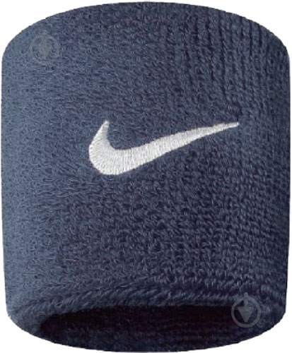 Напульсник Nike Swoosh Wristbands N.NN.04.416.OS р. one size темно-синій - фото 1