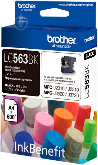 Картридж Brother LC563BK black - фото 2