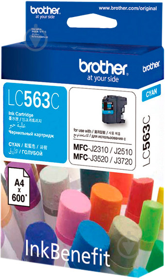 Картридж Brother LC563C cyan - фото 2