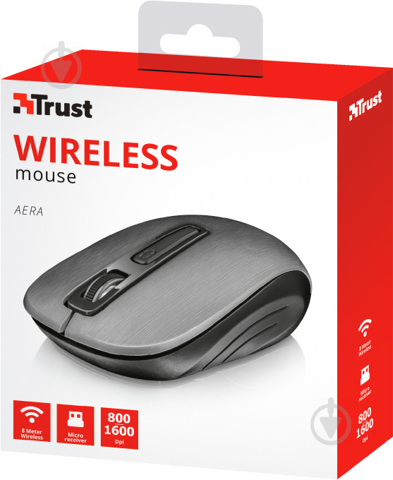 Мышь Trust Aera Wireless 22372 grey (22372) - фото 6