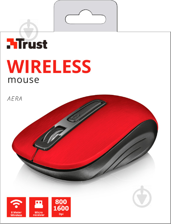 Миша Trust Aera Wireless 22374 red (22374) - фото 5