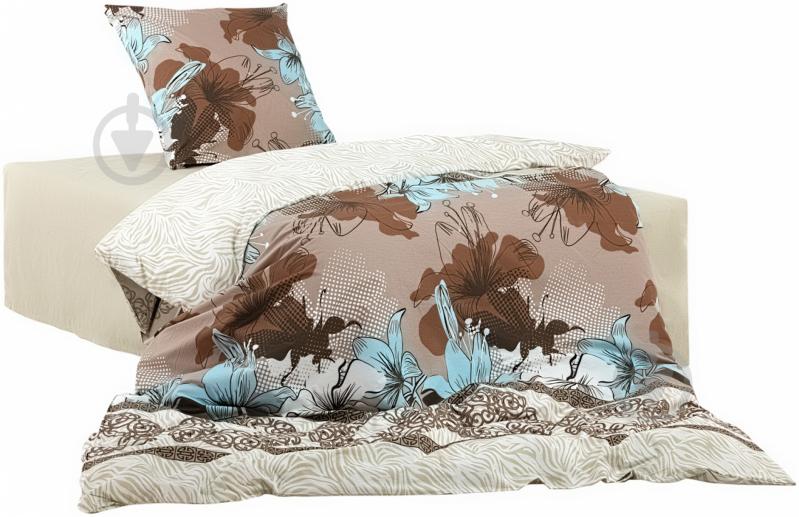 Комплект постільної білизни Ранфорс Talya 1,5 різнокольоровий Arya - фото 1