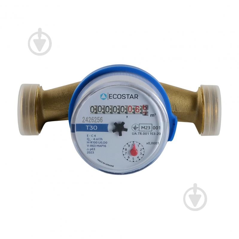 Счетчик холодной воды Ecostar DN20 3/4" L130 E-C 4,0 без КМЧ - фото 1