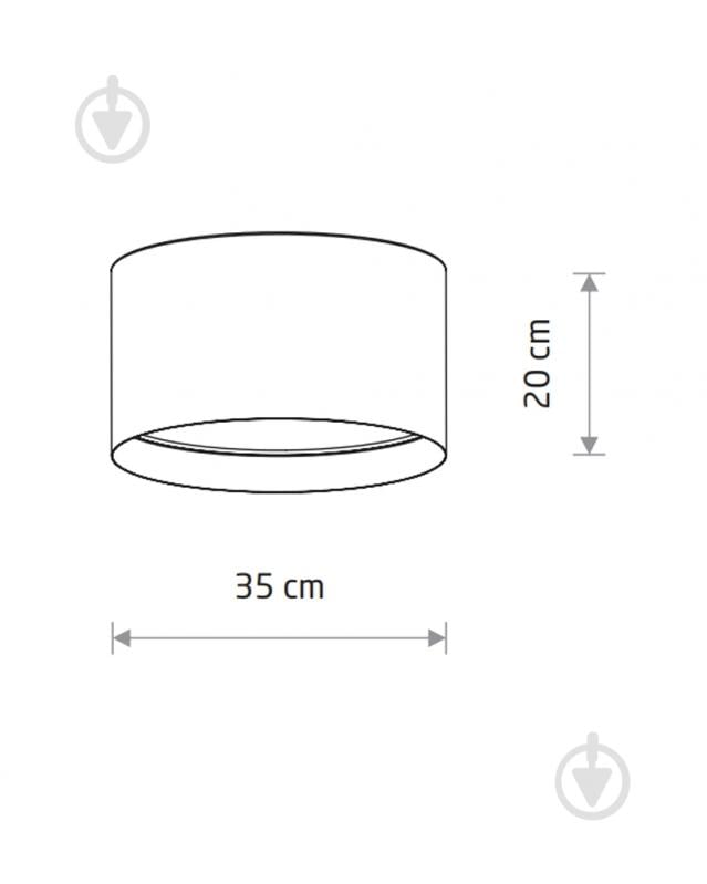Люстра потолочная Nowodvorski Lago 2x15 Вт E27 серый 11679 - фото 7