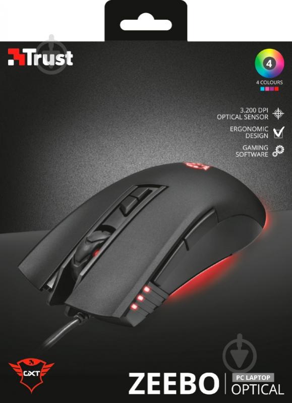 Мышь Trust GXT 121 Zeebo Gaming 23091 (23091) - фото 8
