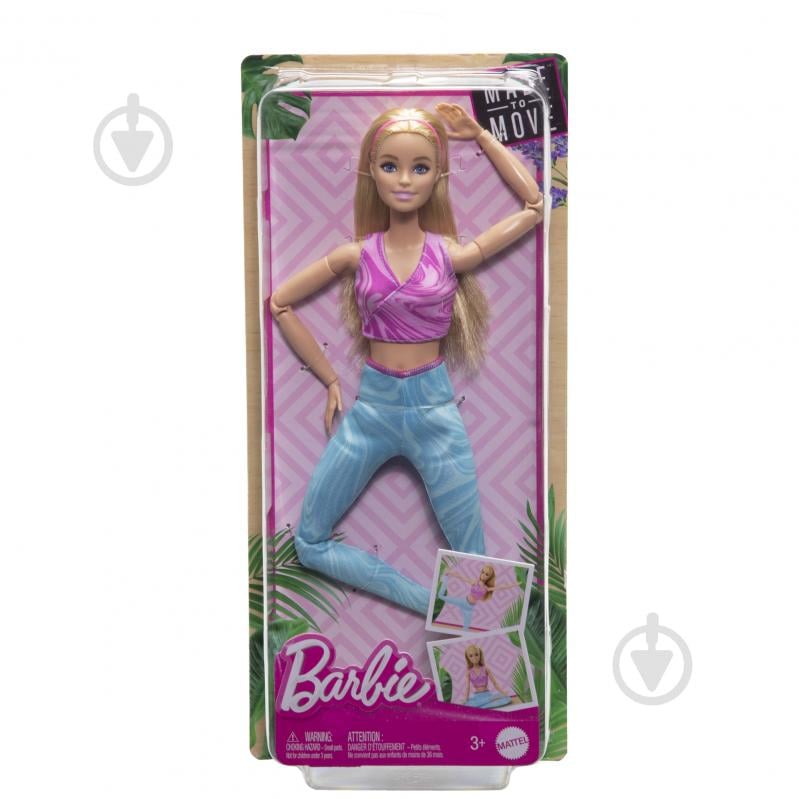 Кукла Barbie из серии "Двигайся как я" блондинка HRH27 - фото 5