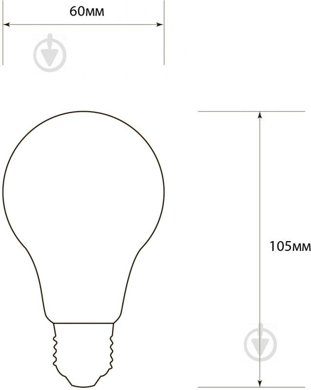 Лампа світлодіодна Светкомплект Vintage Fil A60 6 Вт E27 4500 К 220 В прозора - фото 4